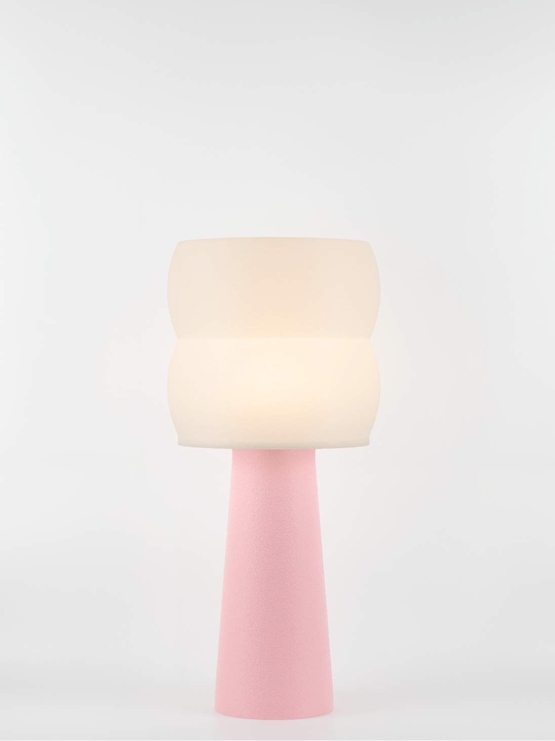 Stella – Lampe à poser pastel rose, large