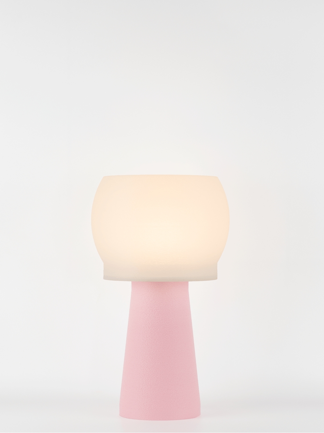 Clemence – Lampe à poser pastel rose, médium
