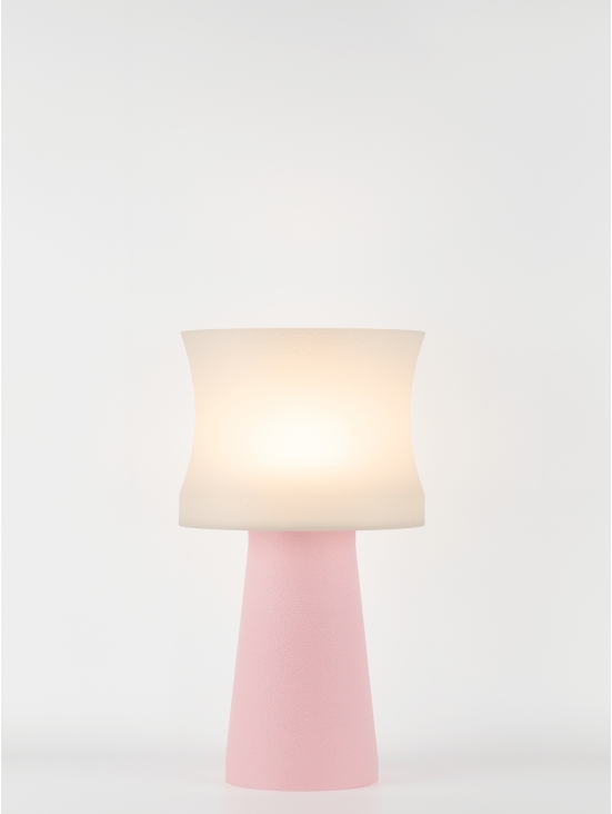 Aurélie – Lampe à poser pastel rose, médium