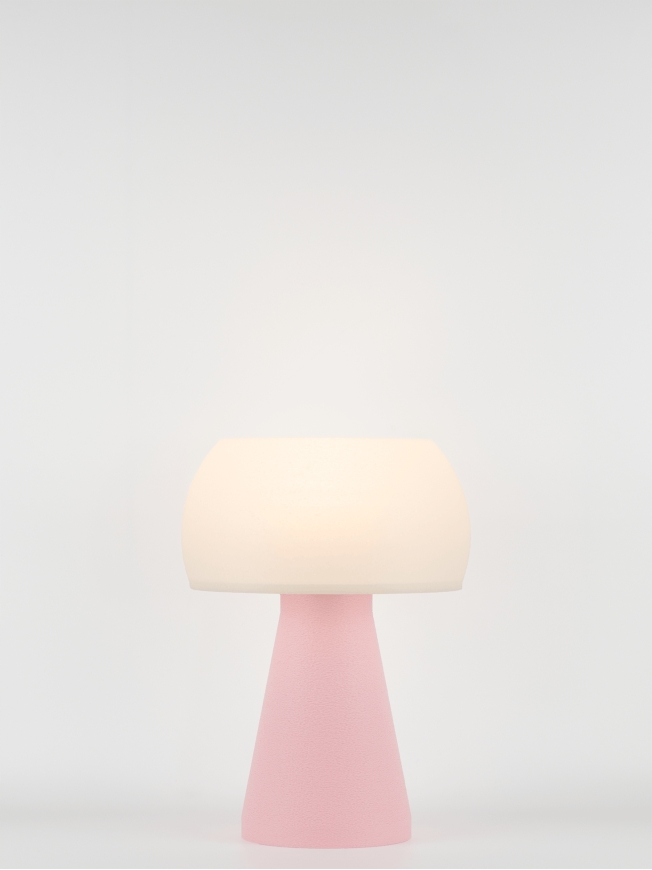 Annie – Lampe à poser pastel rose, small