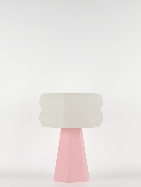 Aline – Lampe à poser pastel rose, small