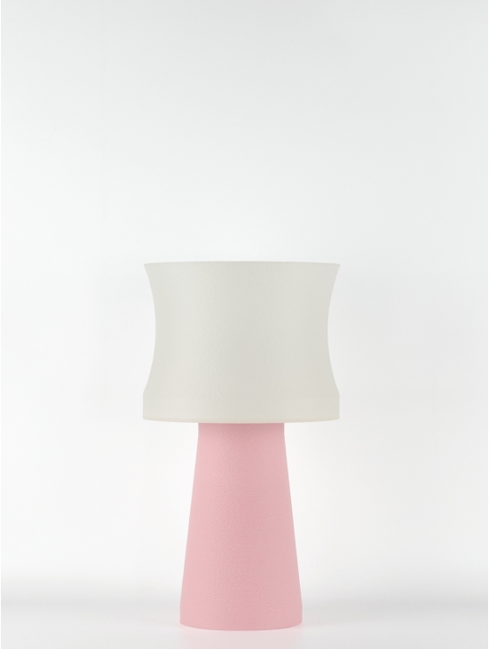 Aurélie – Lampe à poser pastel rose, médium