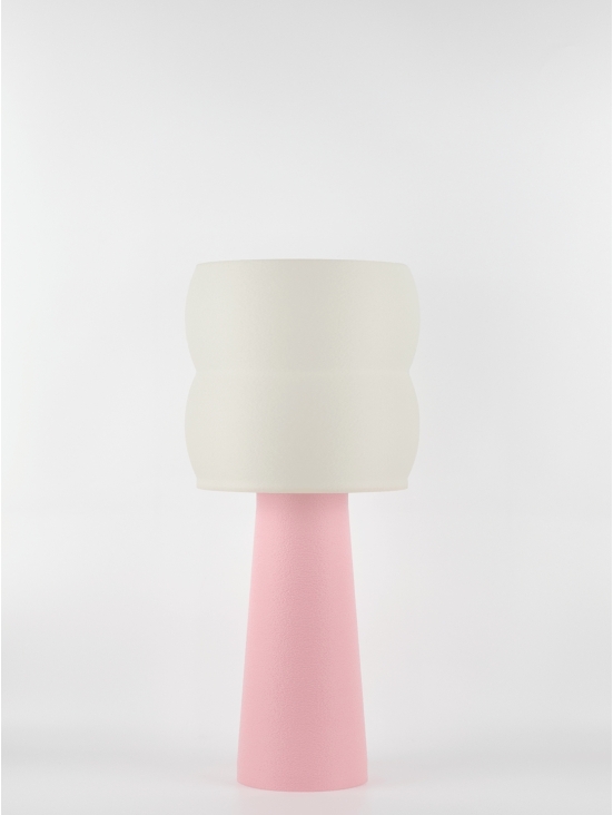 Stella – Lampe à poser pastel rose, large