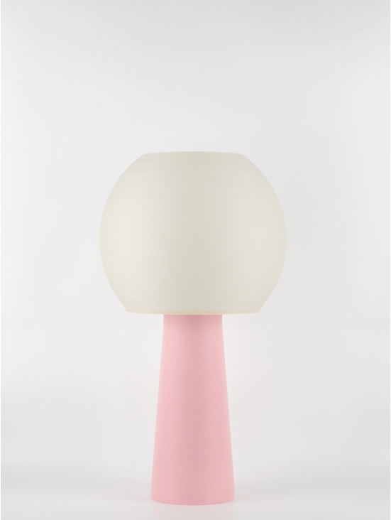 Clarisse – Lampe à poser pastel rose, large