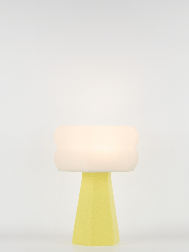 Aline – Lampe à poser pastel jaune, small