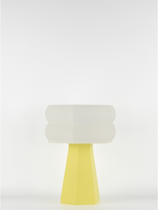 Aline – Lampe à poser pastel jaune, small