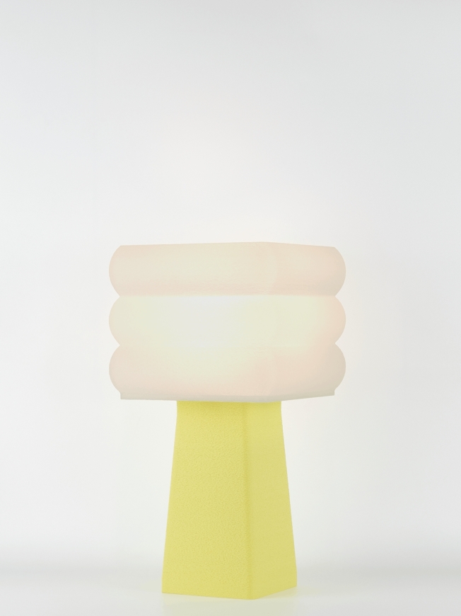 Isabelle – Lampe à poser pastel jaune, médium