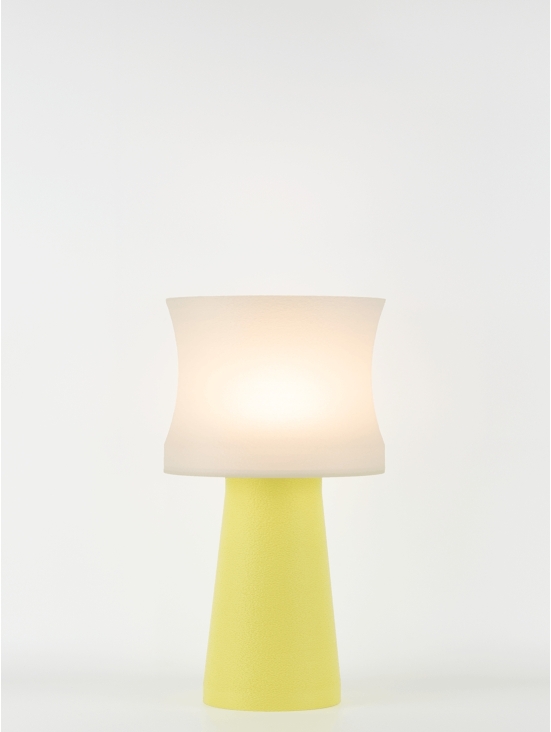 Aurélie – Lampe à poser pastel jaune, médium