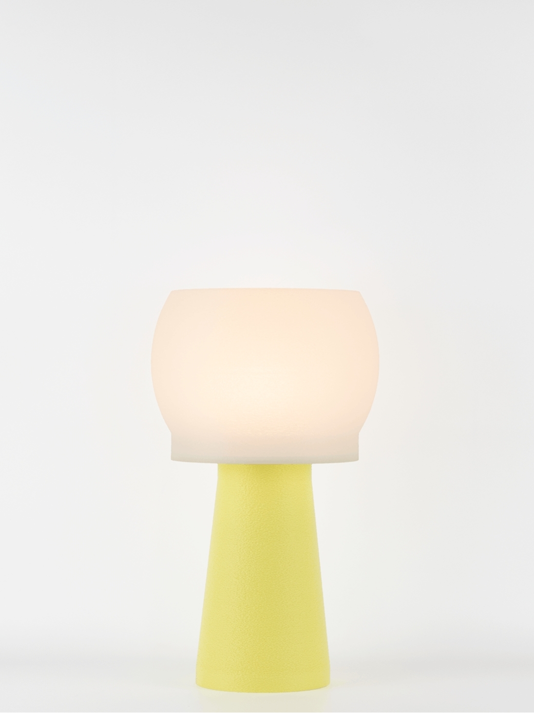 Clemence – Lampe à poser pastel jaune, médium