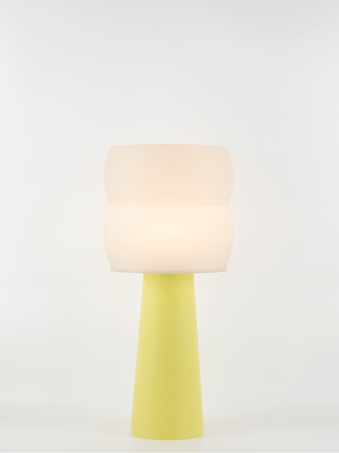 Stella – Lampe à poser pastel jaune, large