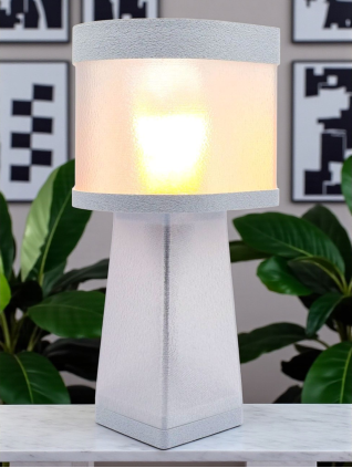 Valérie – Lampe à poser design, Couleurs GRANIT, Équilibre – Luminaire haut de gamme en impression 3D