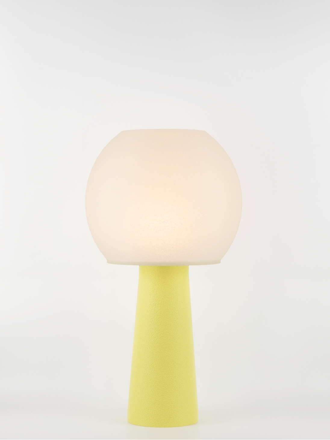 Clarisse – Lampe à poser pastel jaune, large