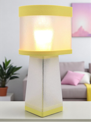 Valérie – Lampe à poser design, Couleurs PASTEL, Équilibre – Luminaire haut de gamme en impression 3D