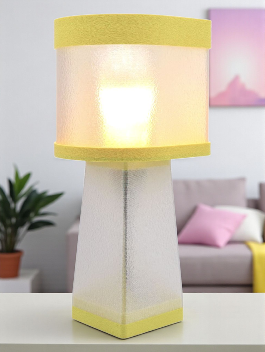 Valérie – Lampe à poser design, Couleurs PASTEL, Équilibre – Luminaire haut de gamme en impression 3D