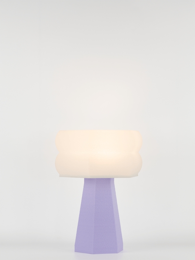Aline – Lampe à poser pastel lilas, small