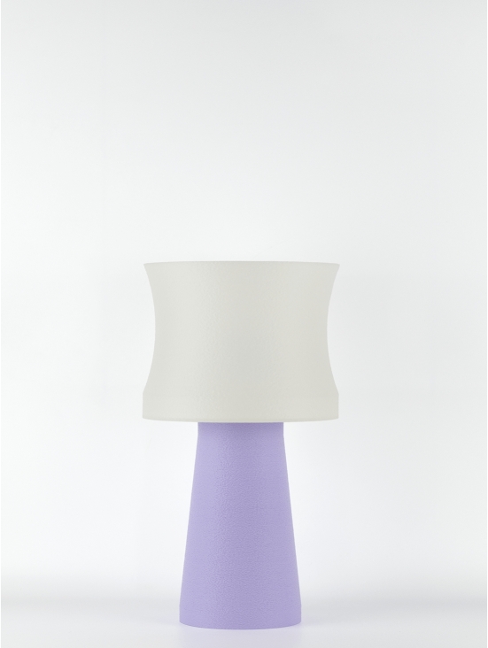Aurélie – Lampe à poser pastel lilas, médium