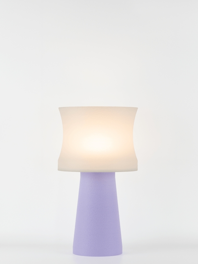 Aurélie – Lampe à poser pastel lilas, médium