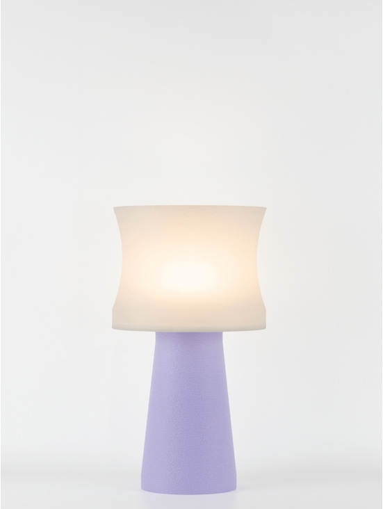 Aurélie – Lampe à poser pastel lilas, médium