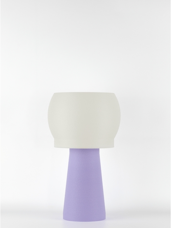 Clemence – Lampe à poser pastel lilas, médium