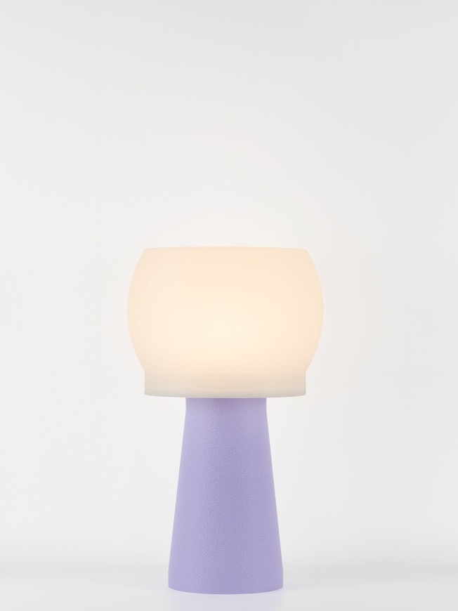 Clemence – Lampe à poser pastel lilas, médium