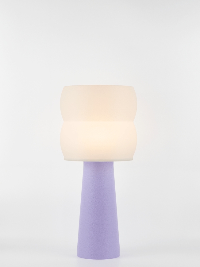 Stella – Lampe à poser pastel lilas, large