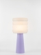 Coralie – Lampe à poser pastel lilas, large