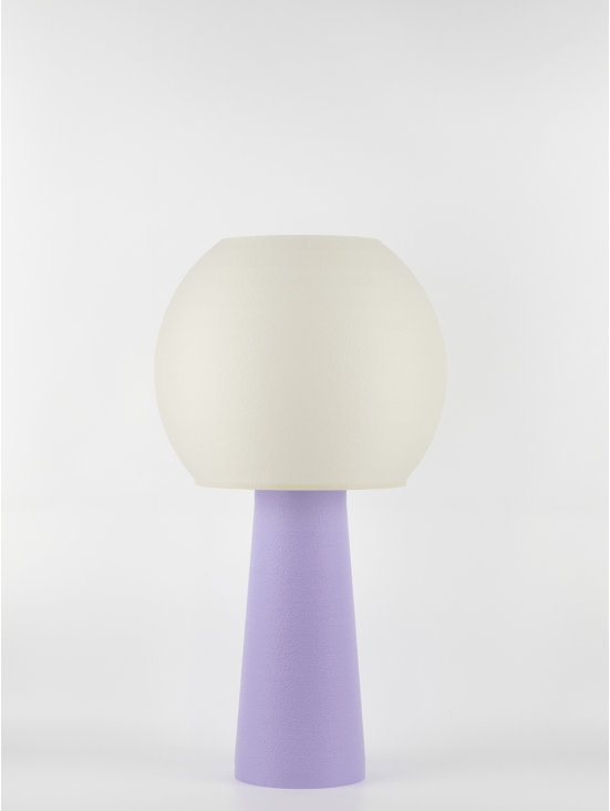 Clarisse – Lampe à poser pastel lilas, large