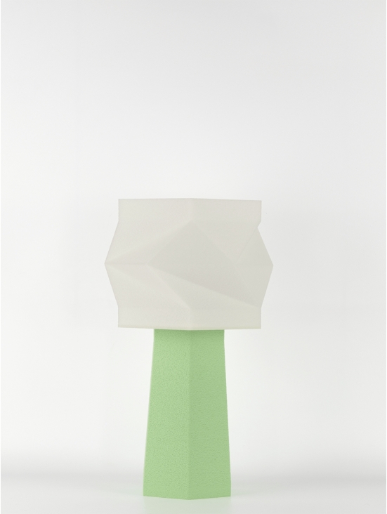 Elise – Lampe à poser pastel verte, médium