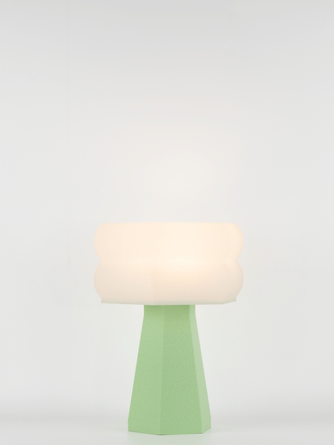 Aline – Lampe à poser pastel verte, small