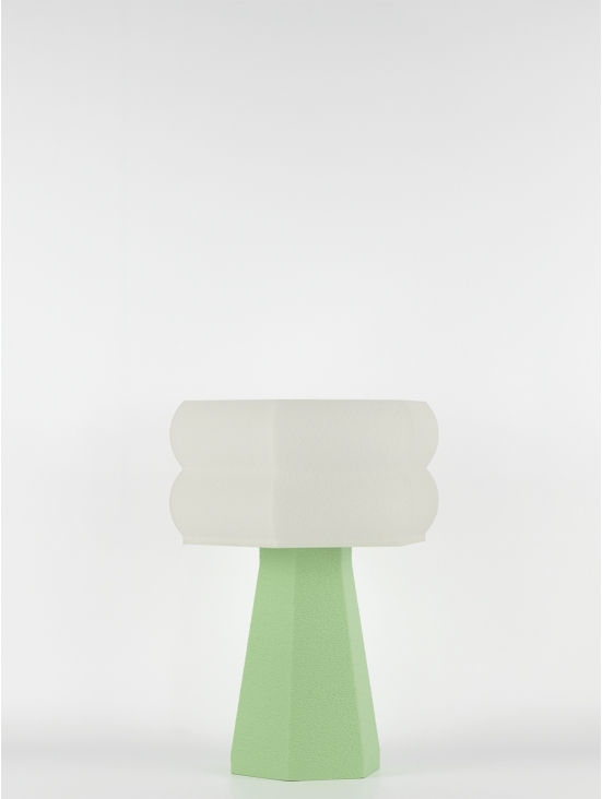 Aline – Lampe à poser pastel verte, small