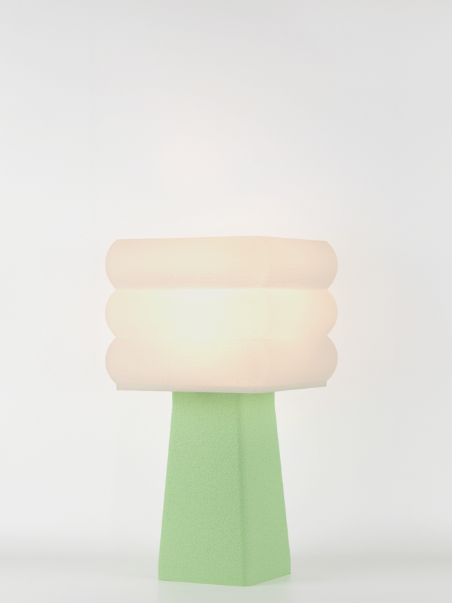 Isabelle – Lampe à poser pastel verte, médium