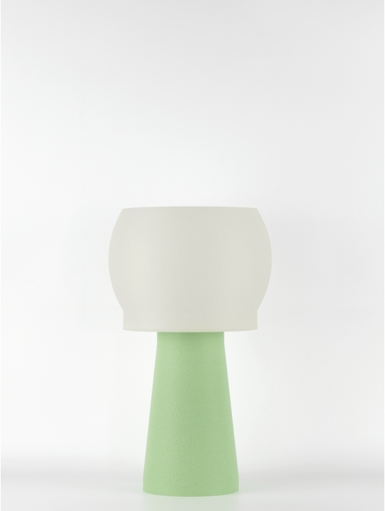 Clemence – Lampe à poser pastel verte, médium