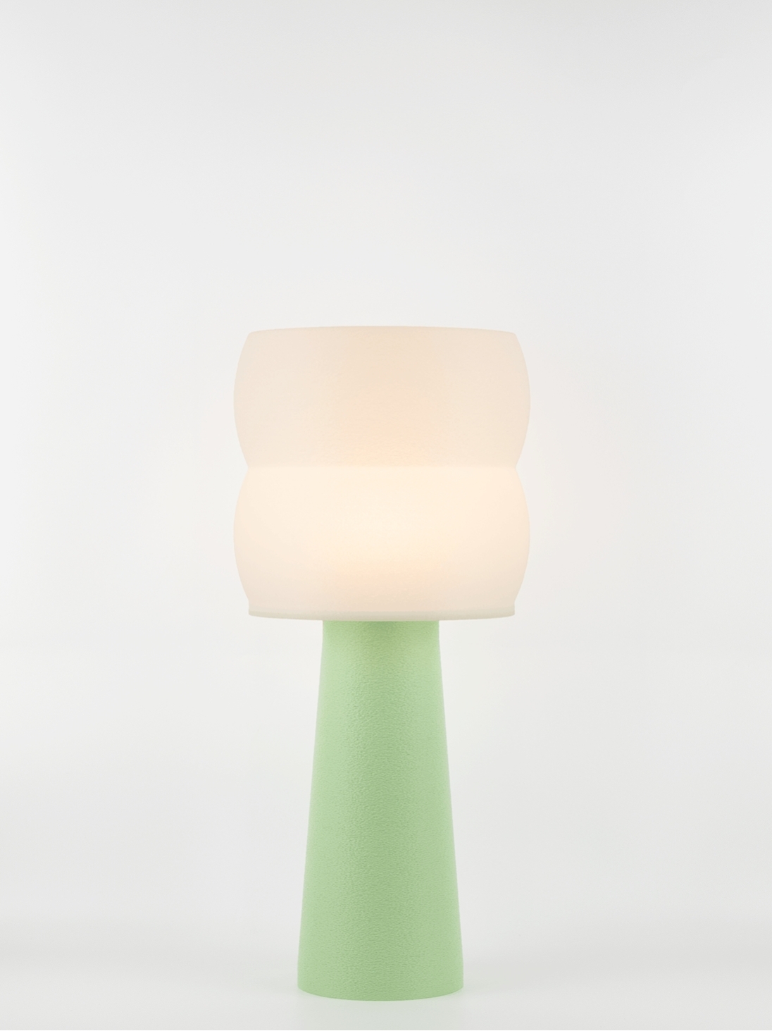 Stella – Lampe à poser pastel verte, large