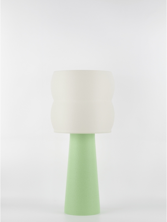 Stella – Lampe à poser pastel verte, large
