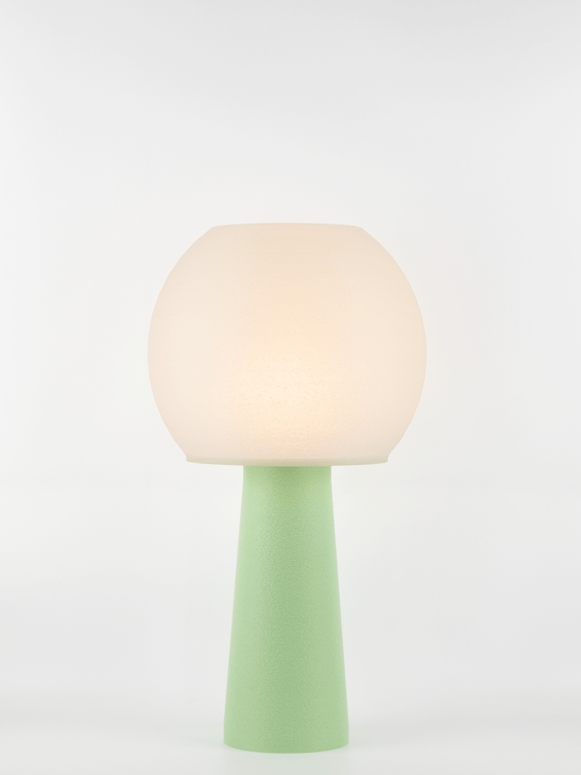 Clarisse – Lampe à poser pastel verte, large