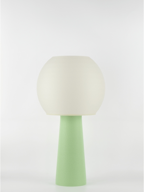 Clarisse – Lampe à poser pastel verte, large