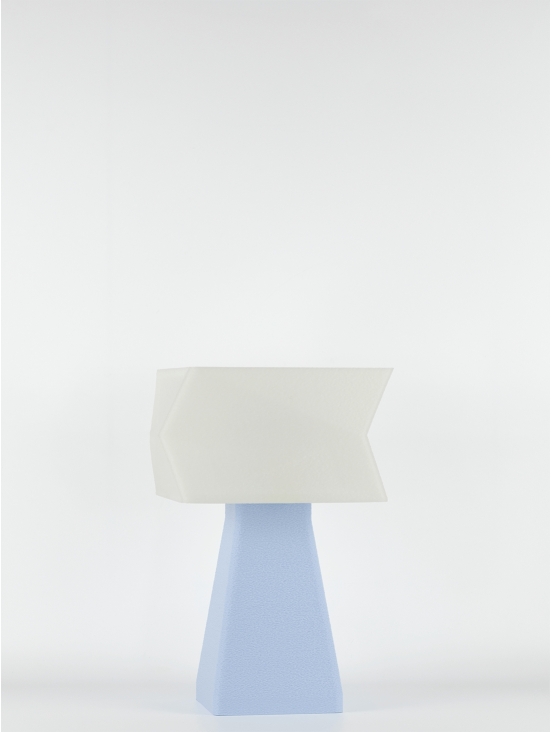 Juliane – Lampe à poser pastel bleu, small