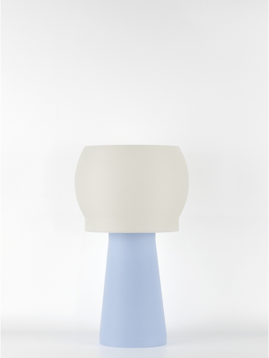Clemence – Lampe à poser pastel bleu, médium