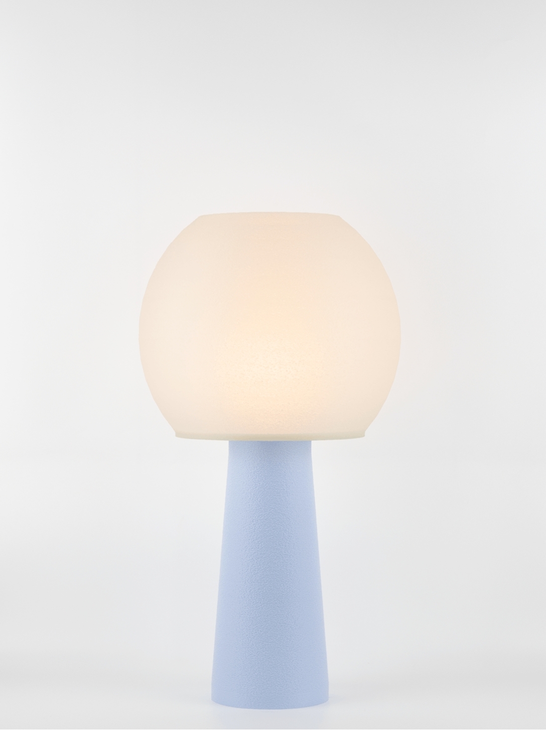 Clarisse – Lampe à poser pastel bleu, large