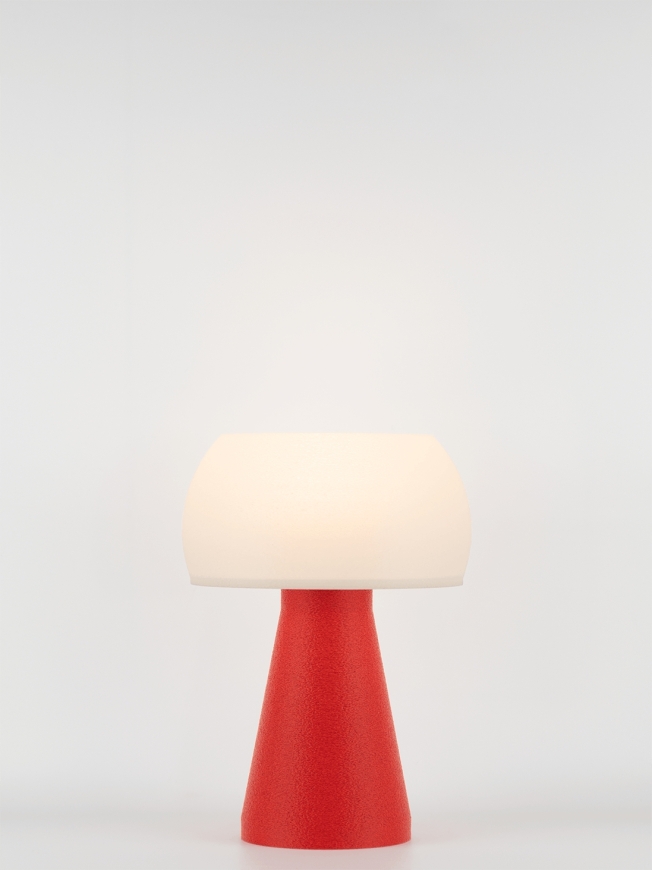 Annie – Lampe à poser granit rouge, small