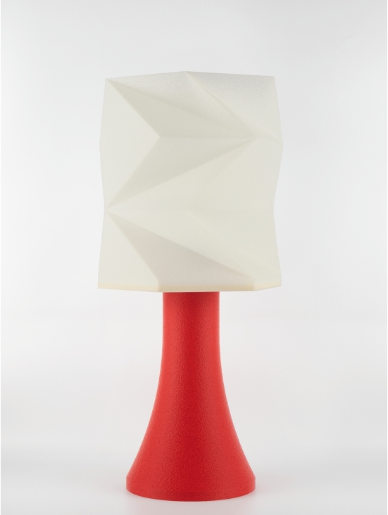 Simone – Lampe granit rouge, extra large