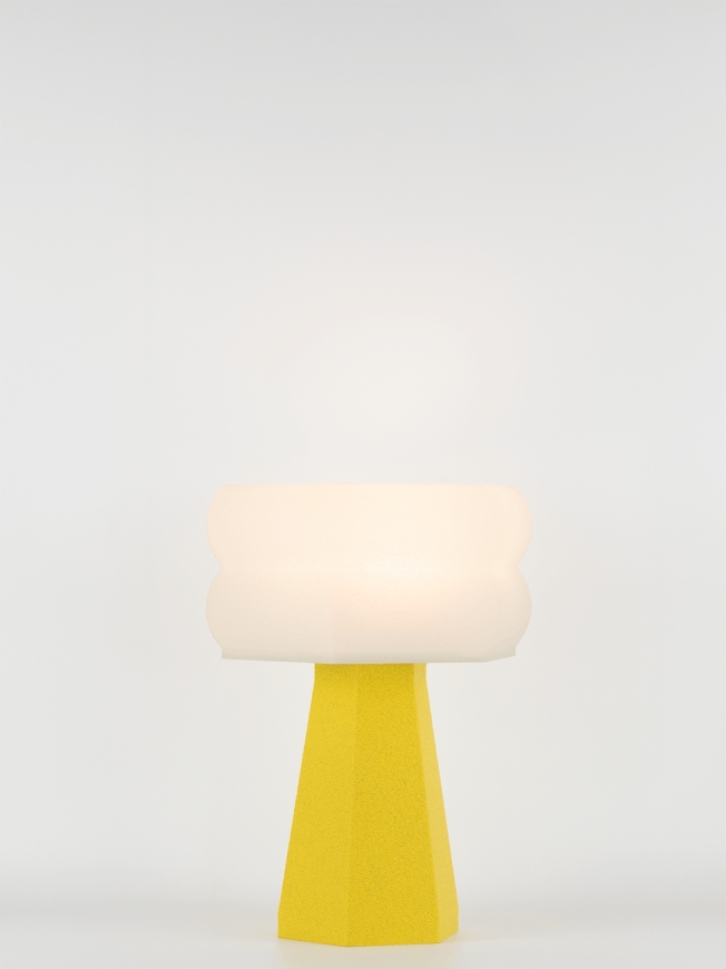 Aline – Lampe à poser granit jaune, small