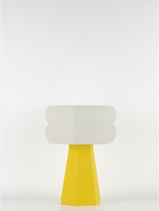 Aline – Lampe à poser granit jaune, small