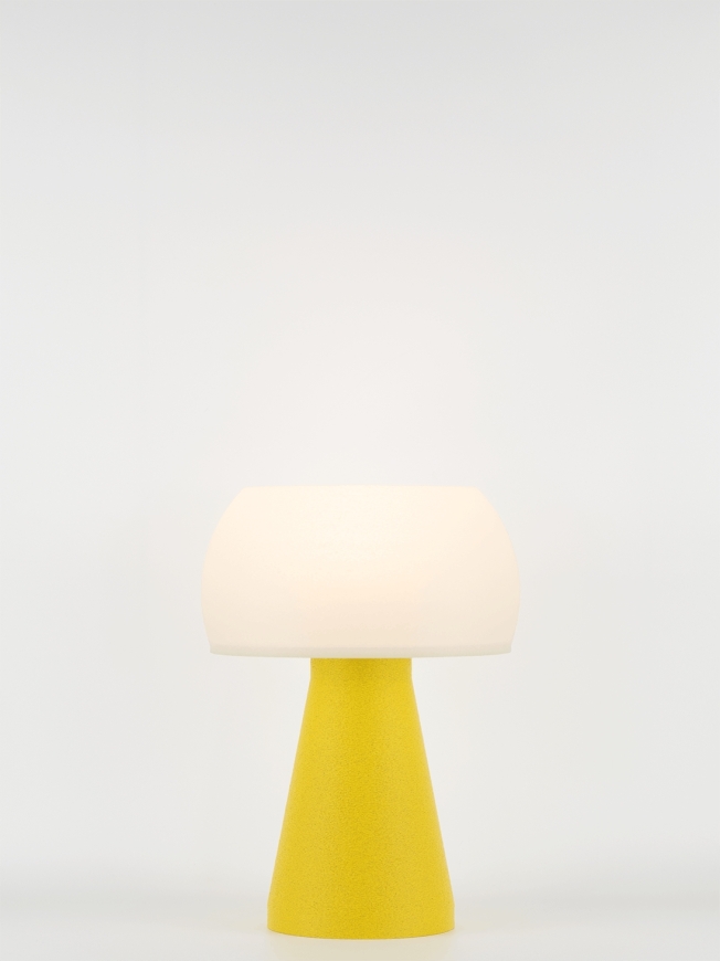 Annie – Lampe à poser granit jaune, small