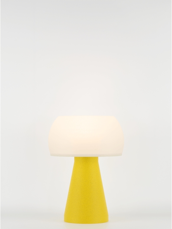 Annie – Lampe à poser granit jaune, small