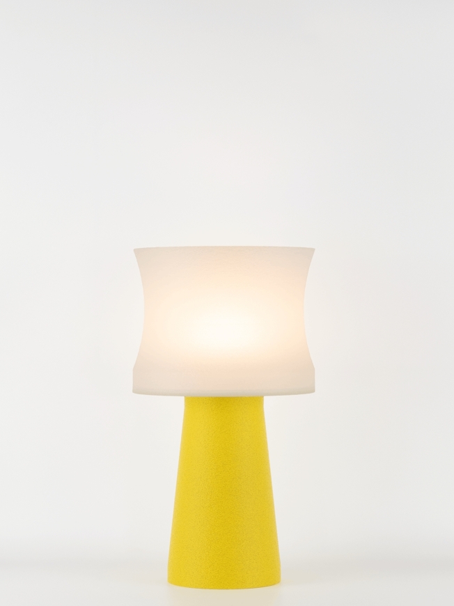 Aurélie – Lampe à poser granit jaune, médium