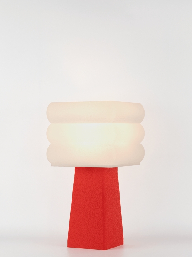 Isabelle – Lampe à poser pop rouge, médium