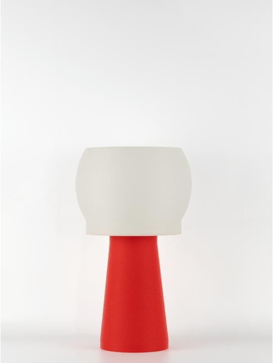 Clemence – Lampe à poser pop rouge, médium