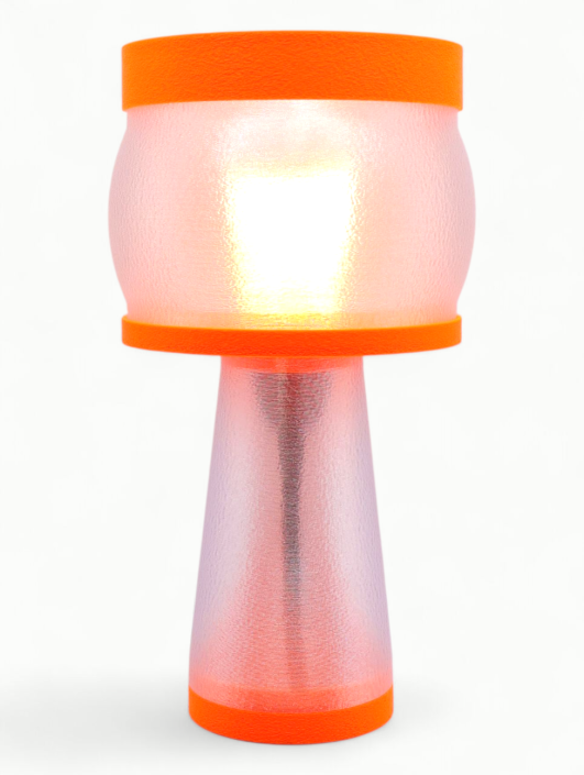 Clémence – Lampe à poser design, Couleurs POP, Équilibre – Luminaire haut de gamme en impression 3D