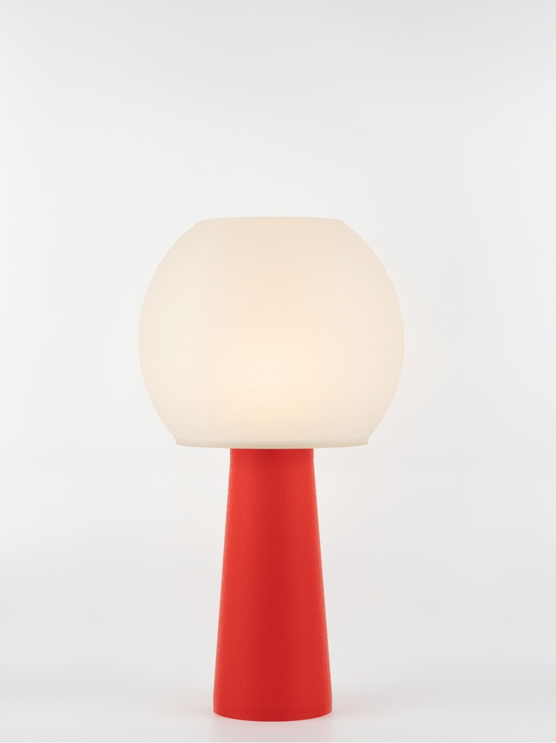 Clarisse – Lampe à poser pop rouge, large
